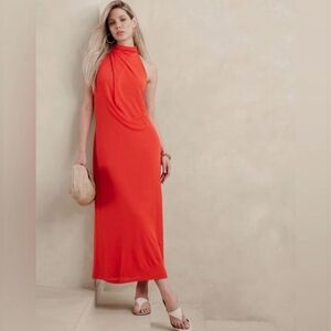 ⭐️ Banana Republic Draped Jersey Maxi Dress